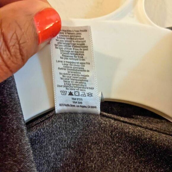 Alo Yoga x Skype Jacket Size Small Unisex Charcoal Gray Full Zip Rare Collab - Picture 4 of 12